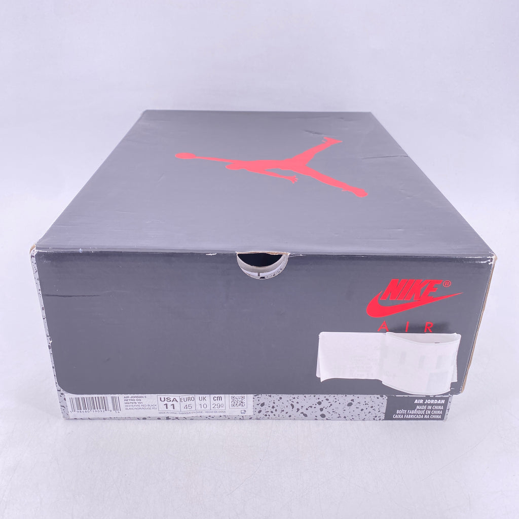 Air Jordan 5 Retro "Fire Red Black Tongue" 2025 New Size 11