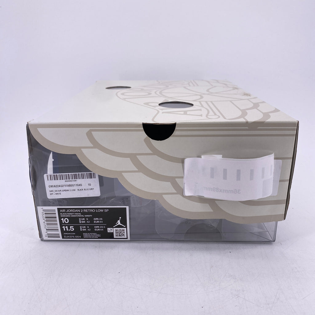 Air Jordan 2 Retro "Ow Black Blue" 2021 New Size 10