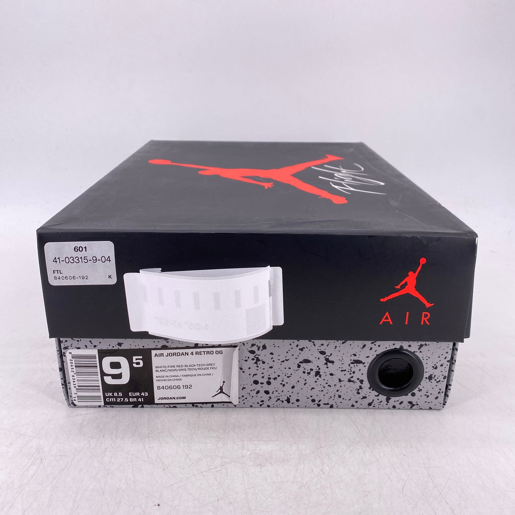 Air Jordan 4 Retro "White Cement" 2016 Used Size 9.5