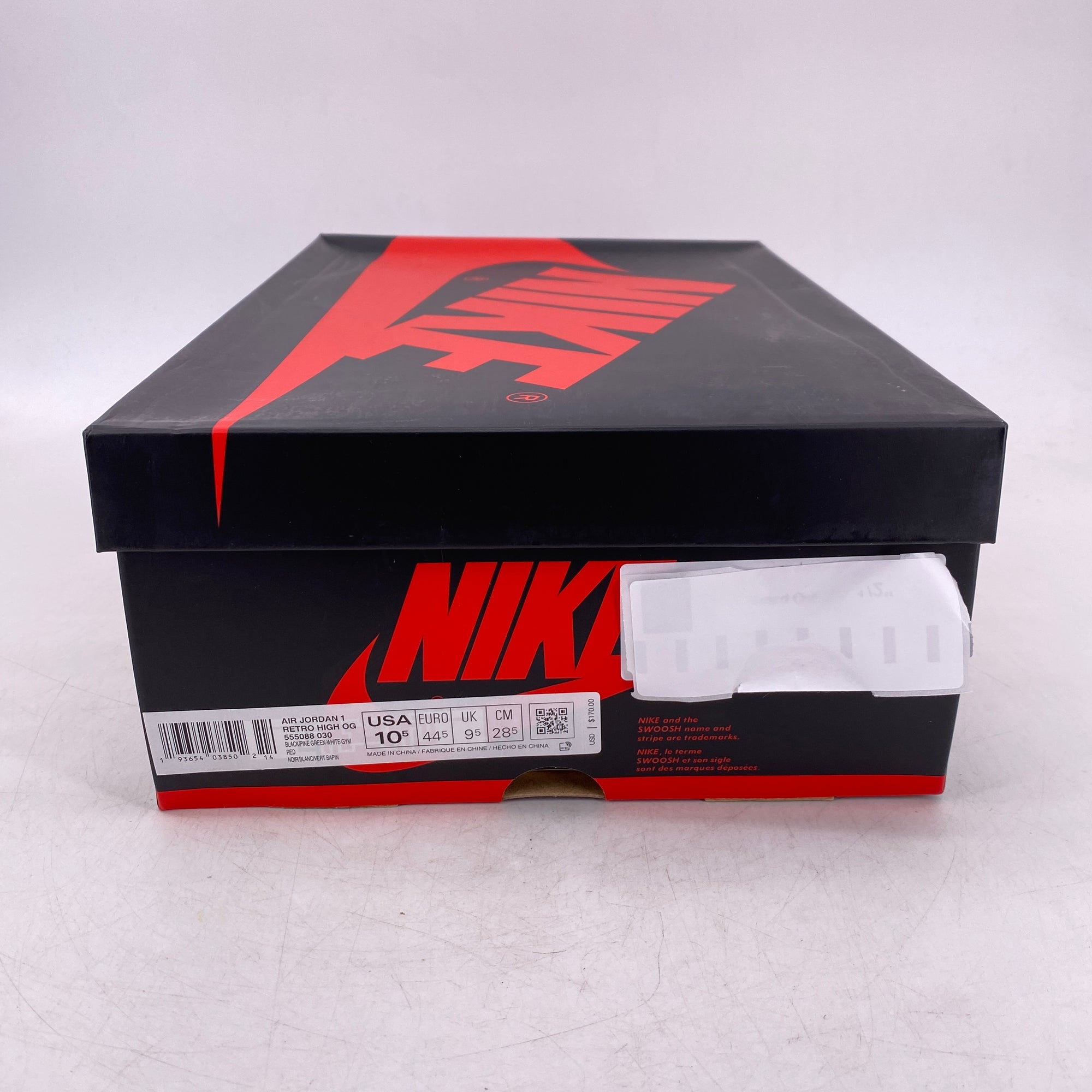 Air Jordan 1 Retro High OG &quot;Pine Green 2.0&quot; 2020 New Size 10.5