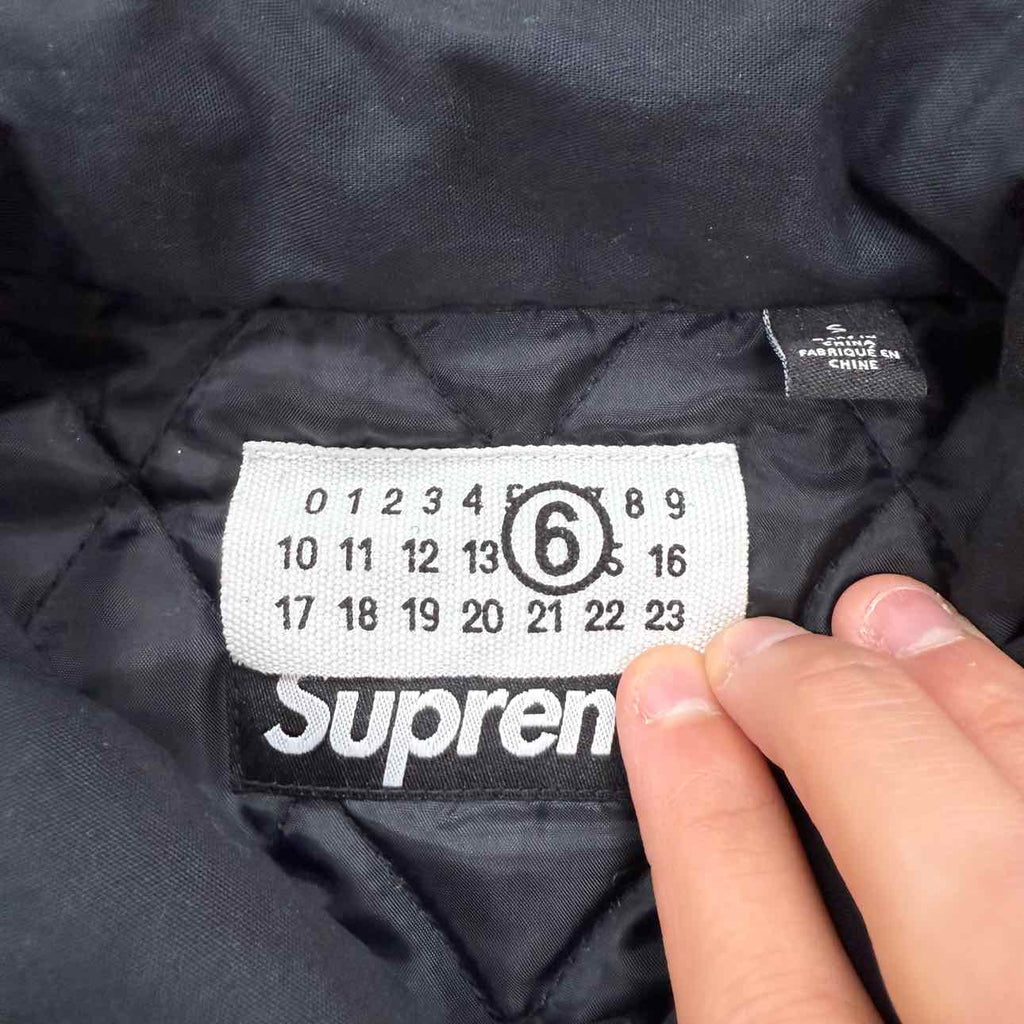 Supreme Button Up "MM6 PADDED" Black Used Size S
