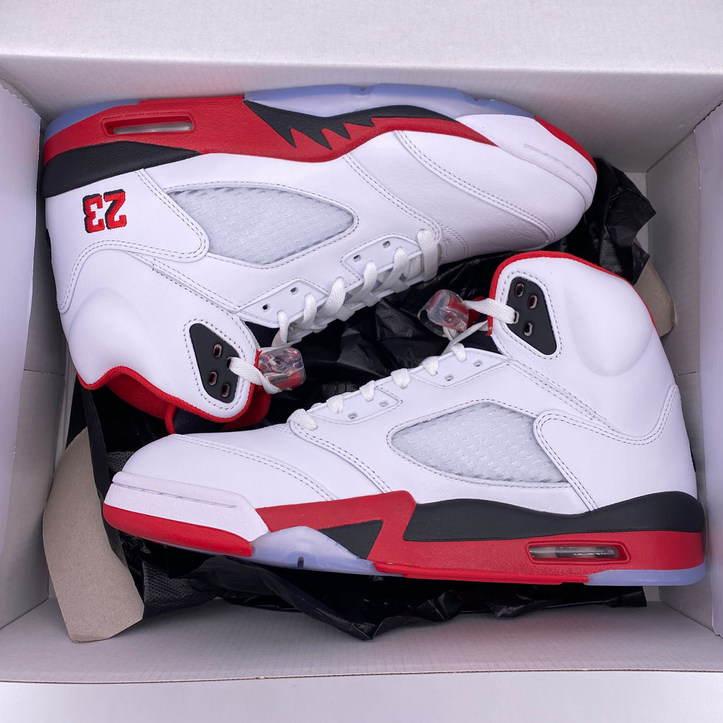 Air Jordan 5 Retro "Fire Red Black Tongue" 2025 New Size 10.5