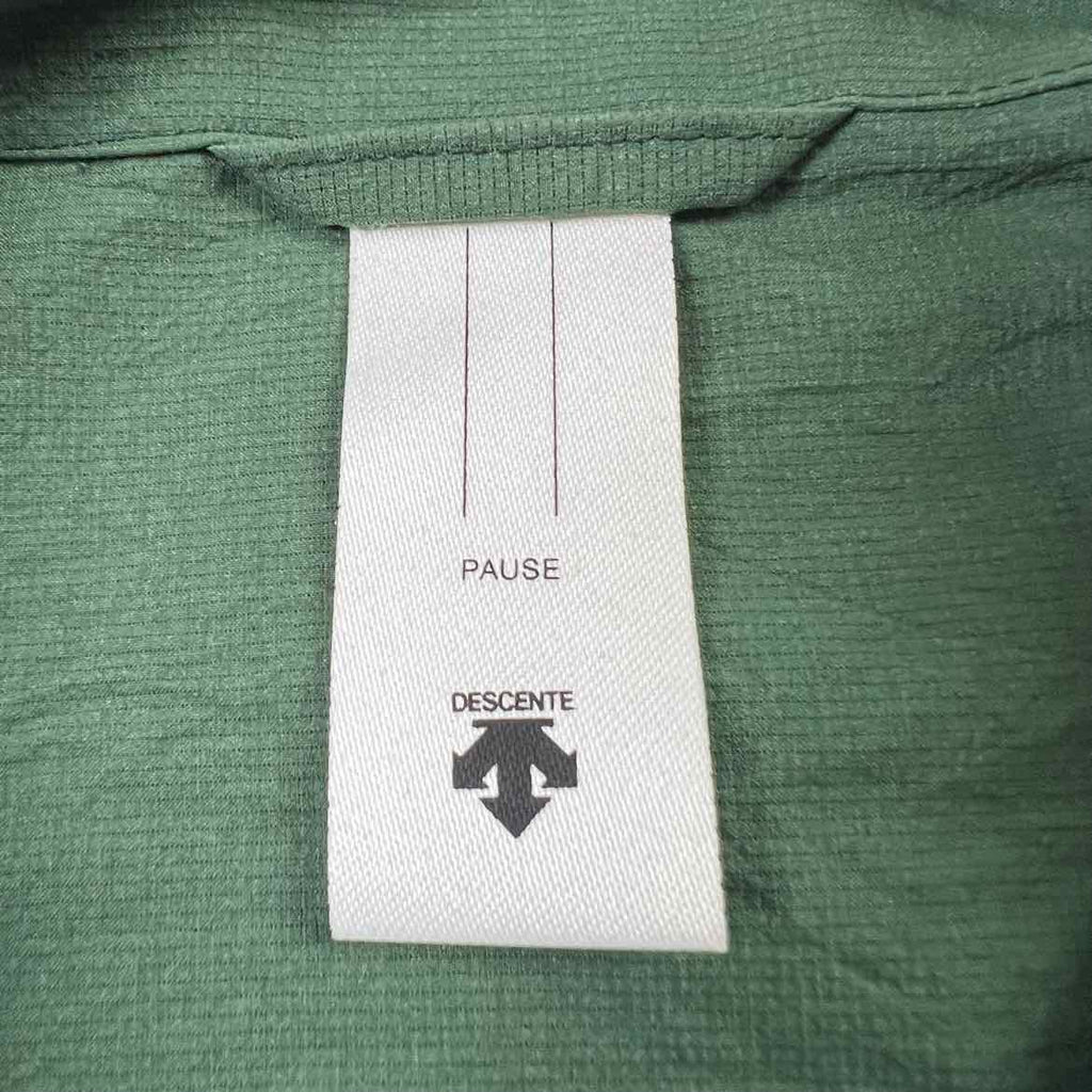 Descente Polo "ZIP" Green Used Size XL