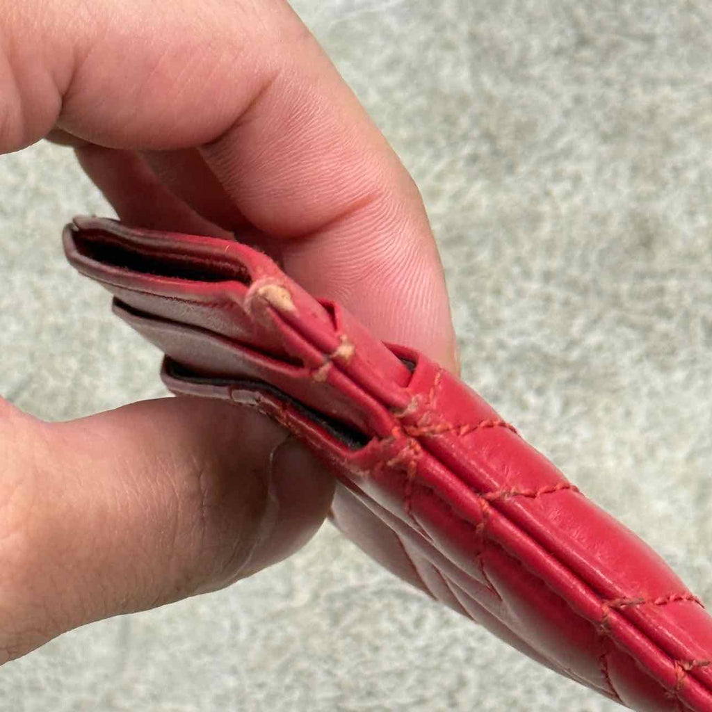 Gucci Card Holder "GG MARMONT" Used Red Size OS