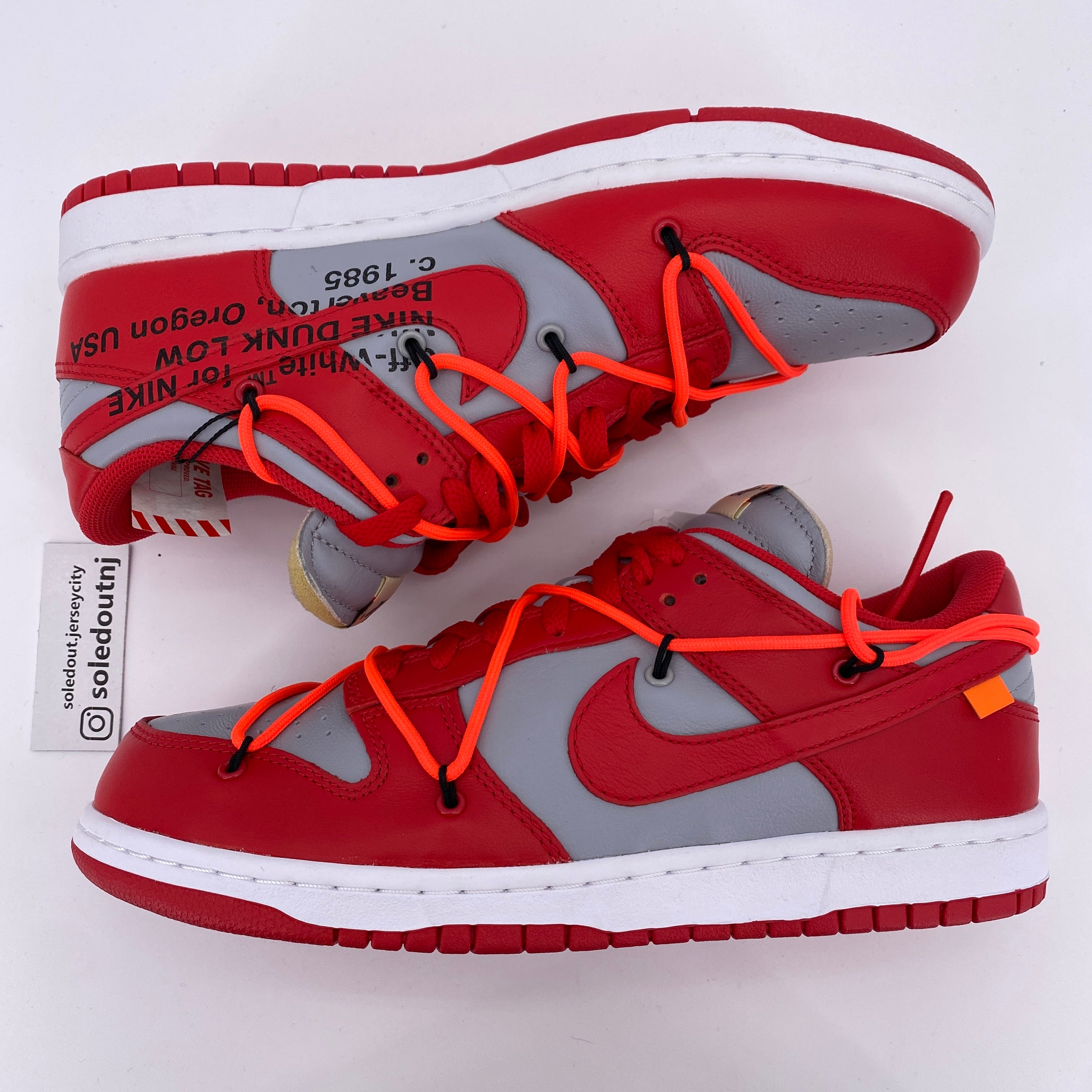 Nike Dunk Low LTHR &quot;University Red&quot; 2019 New (Cond) Size 9