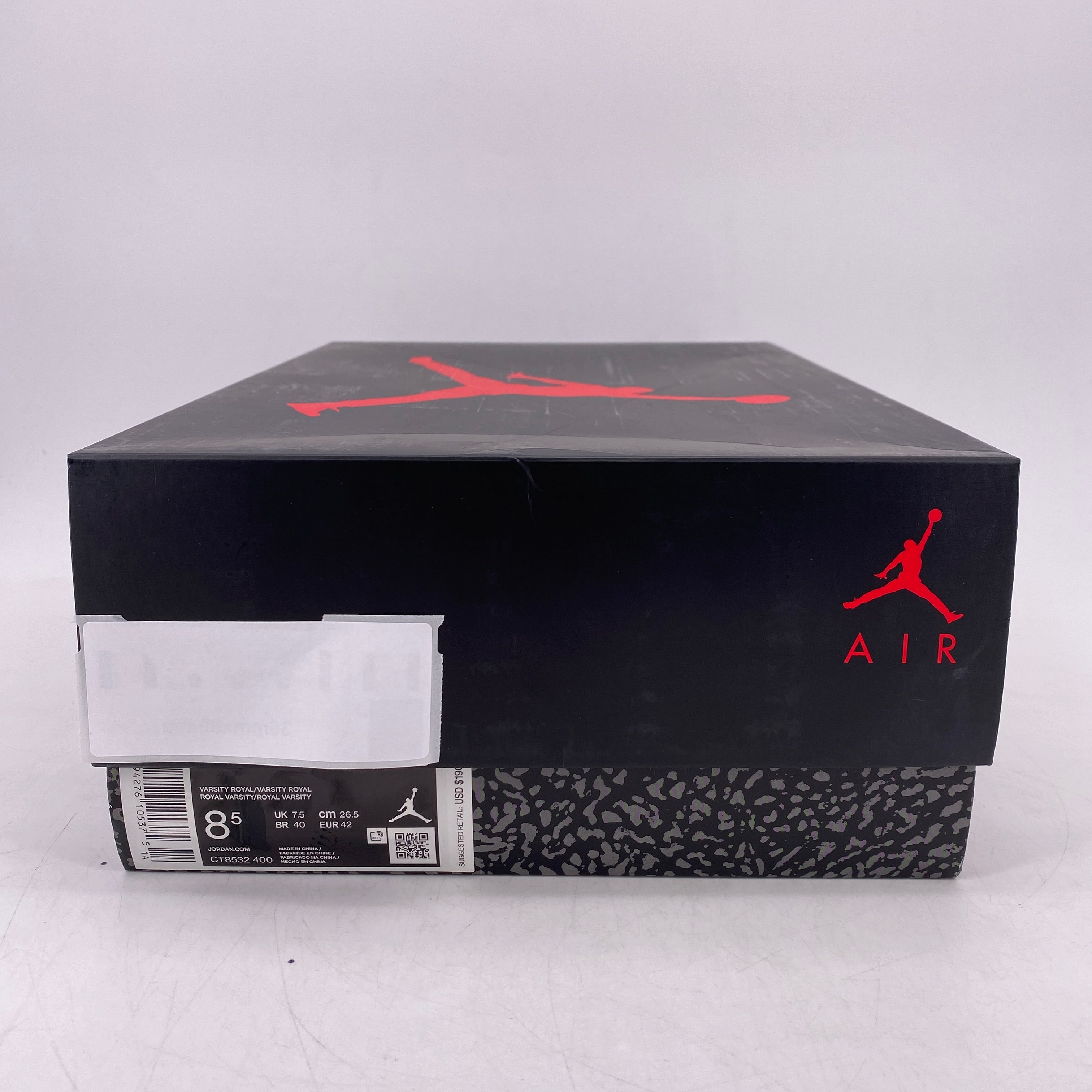 Air Jordan 3 Retro &quot;Varsity Blue&quot; 2020 New Size 8.5