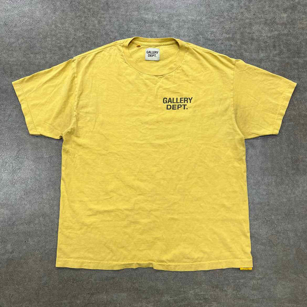 Gallery DEPT. T-Shirt "HOLLYWOOD" Yellow Used Size L