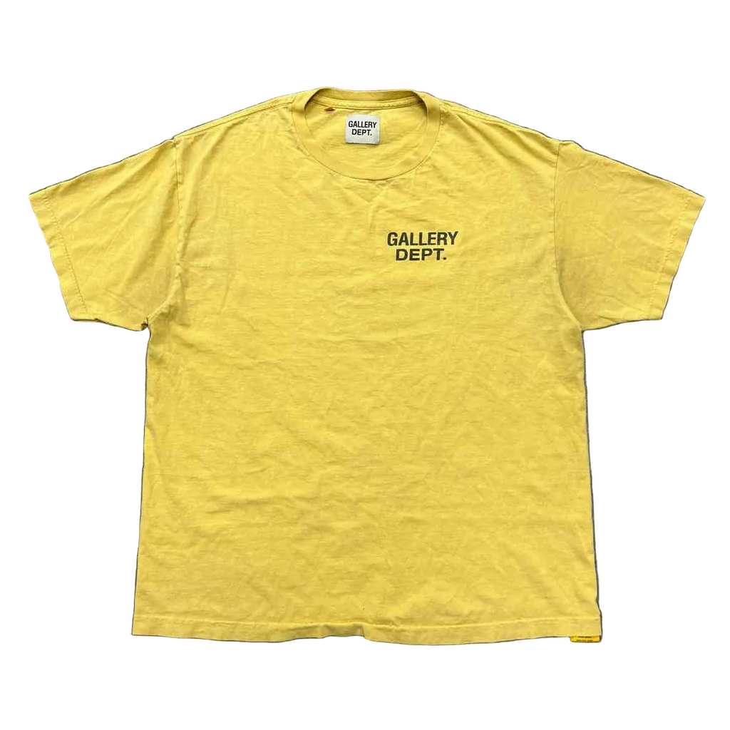 Gallery DEPT. T-Shirt "HOLLYWOOD" Yellow Used Size L