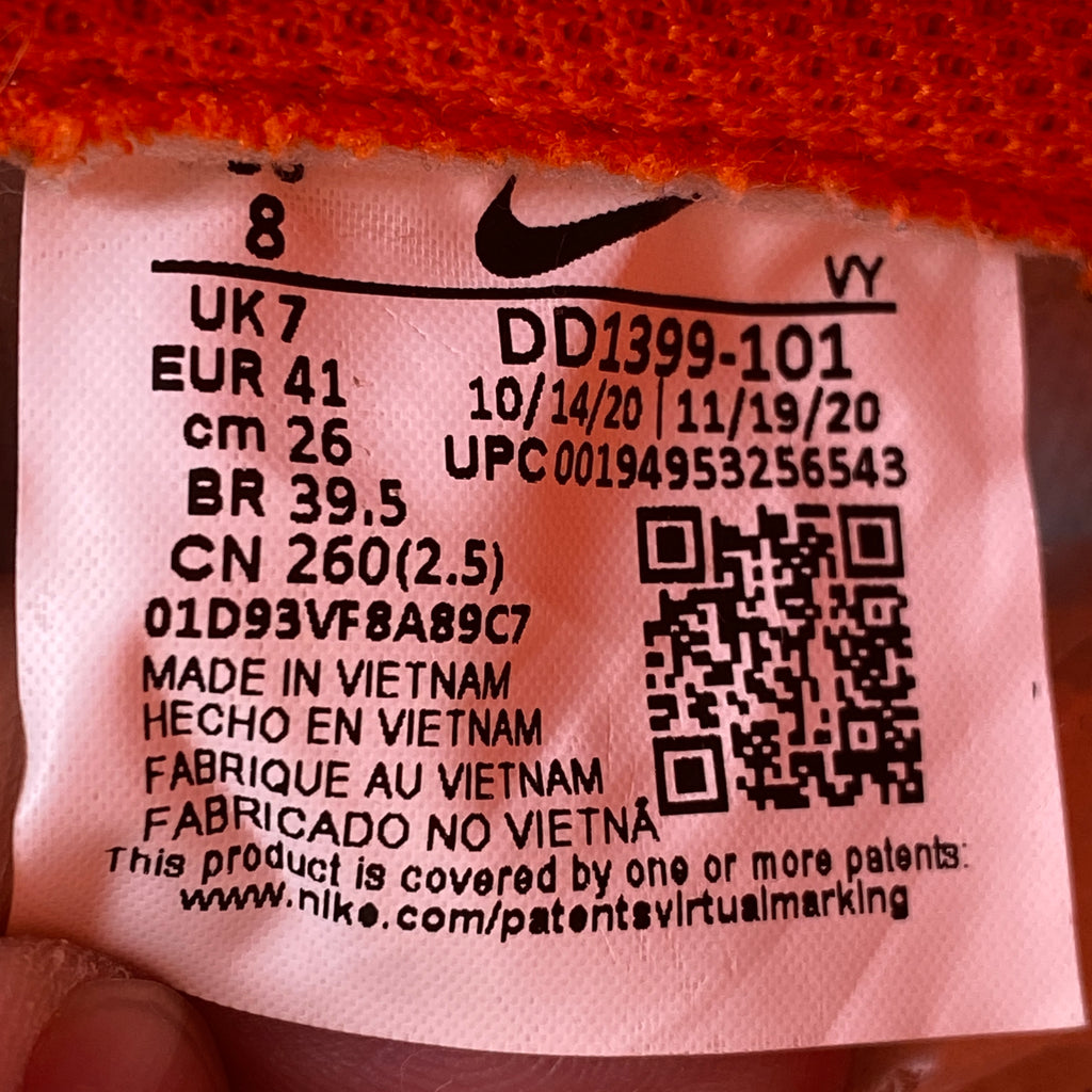 Nike Dunk High Retro "Syracuse" 2021 Used Size 8