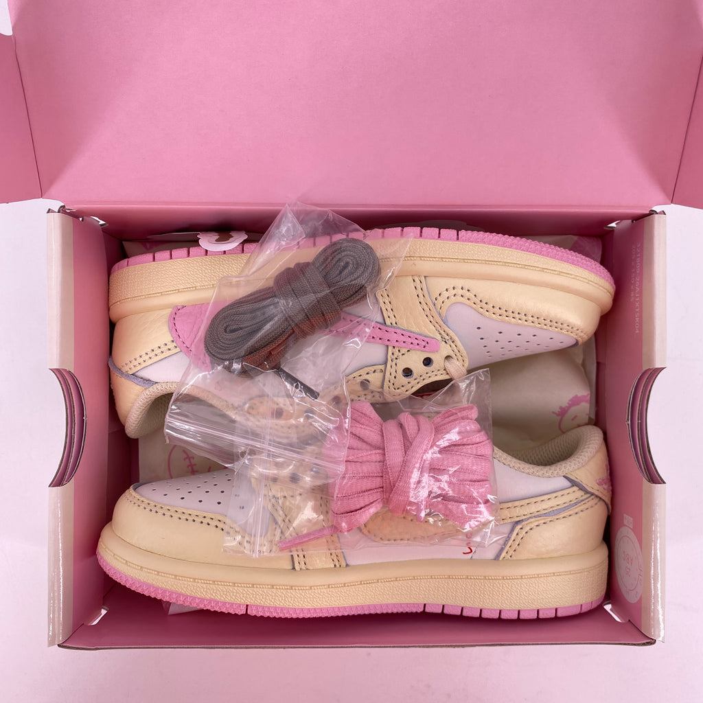 Air Jordan (GS) 1 Low "Travis Scott Shy Pink" 2026 New Size 11c
