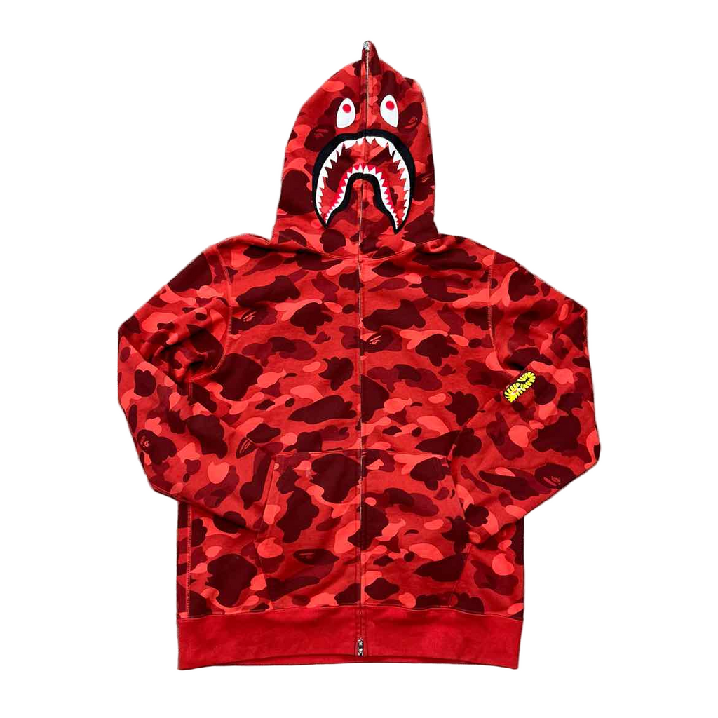 Bape Zip Up "PONR" Red Used Size 2XL