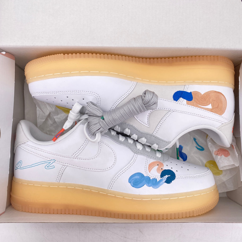 Nike Flyleather AF1 "Mayumi Yamase White" 2021 New Size 8