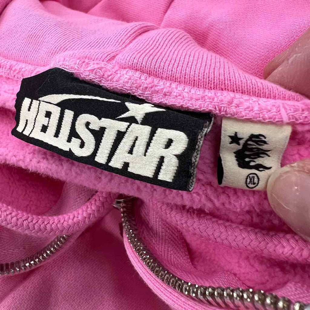 Hellstar Zip Up "FLAME" Pink New Size XL