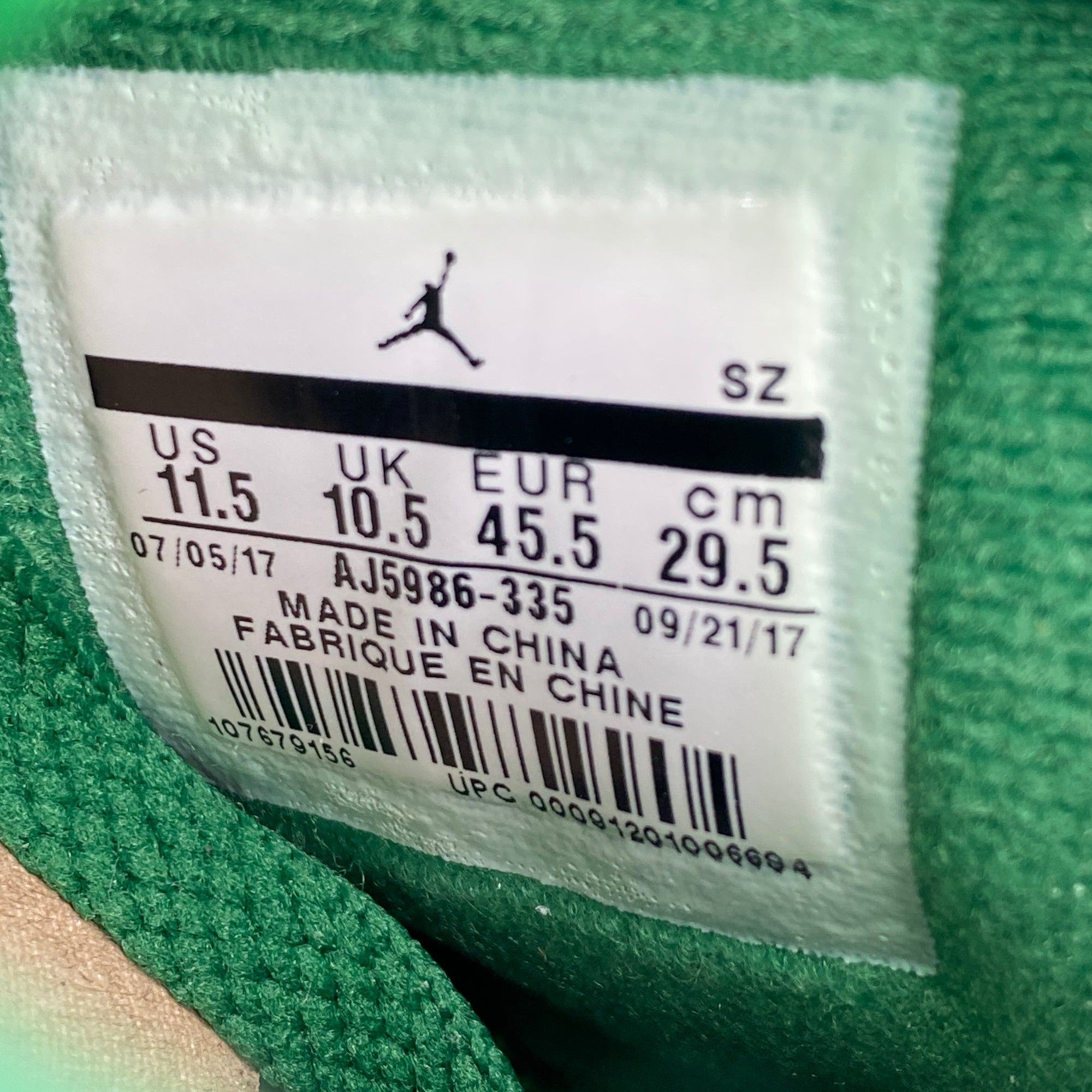 Air Jordan 6 Retro &quot;Gatorade Green&quot; 2017 New Size 11.5