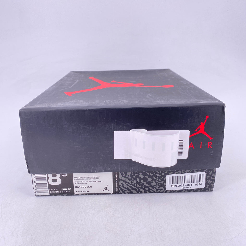 Air Jordan 3 Retro "Black Cement" 2018 Used Size 8.5