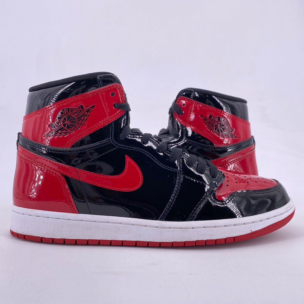 Air Jordan 1 Retro High OG "Patent Bred" 2021 Used Size 9.5