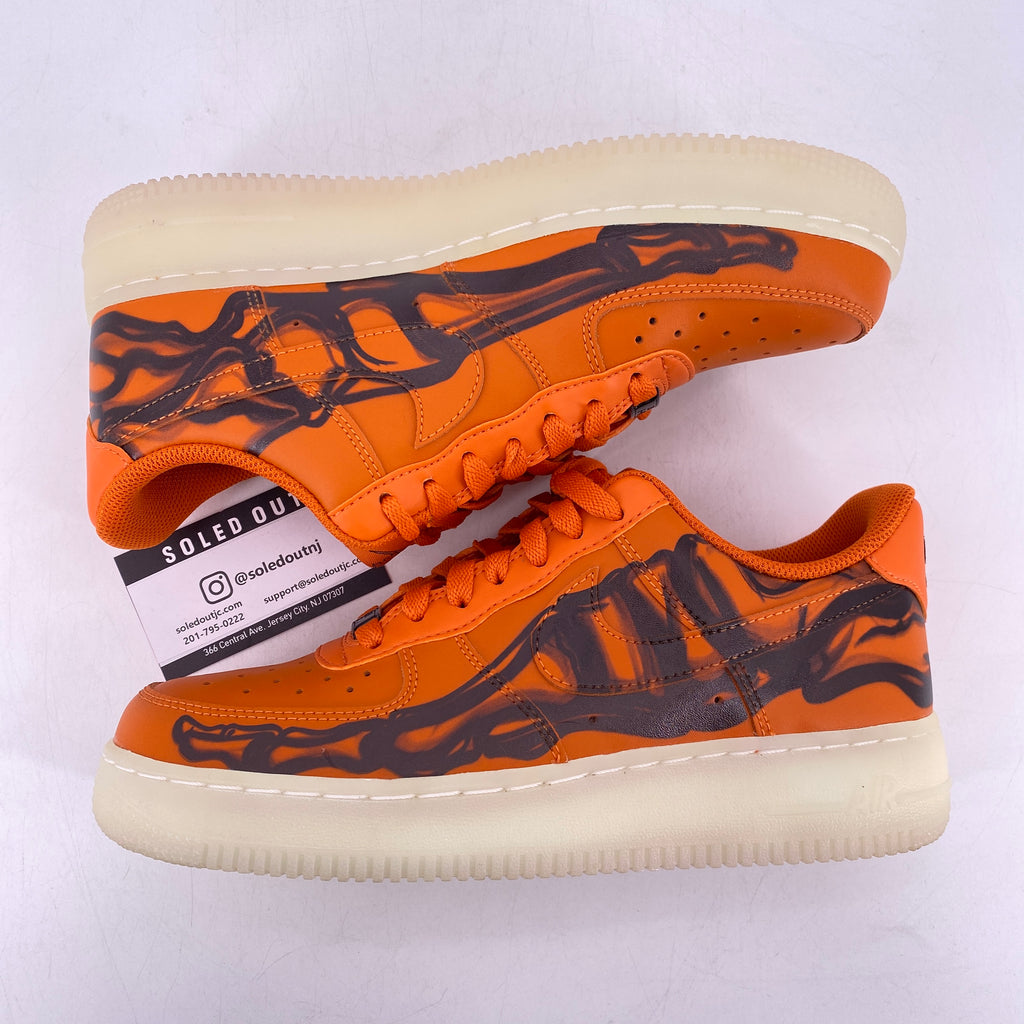Nike Air Force 1 Low "Orange Skeleton" 2020 Used Size 7