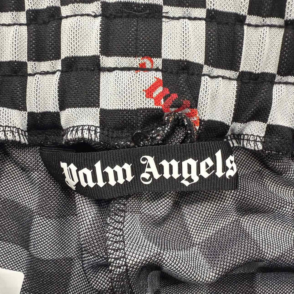 Palm Angels Track Pants "CHECKER" Black Used Size S