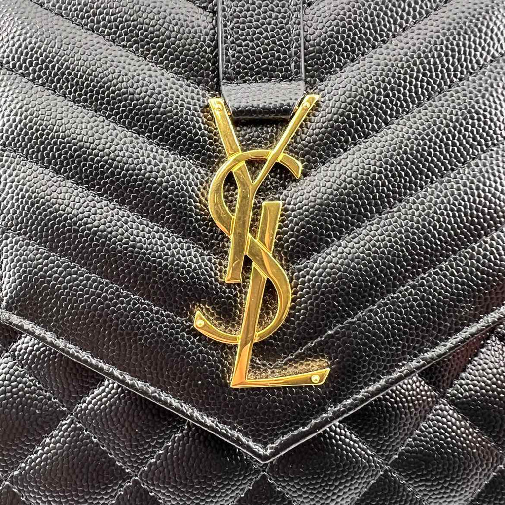 Saint Laurent Bag "QUILTED ENVELOPE FLAP" New Black