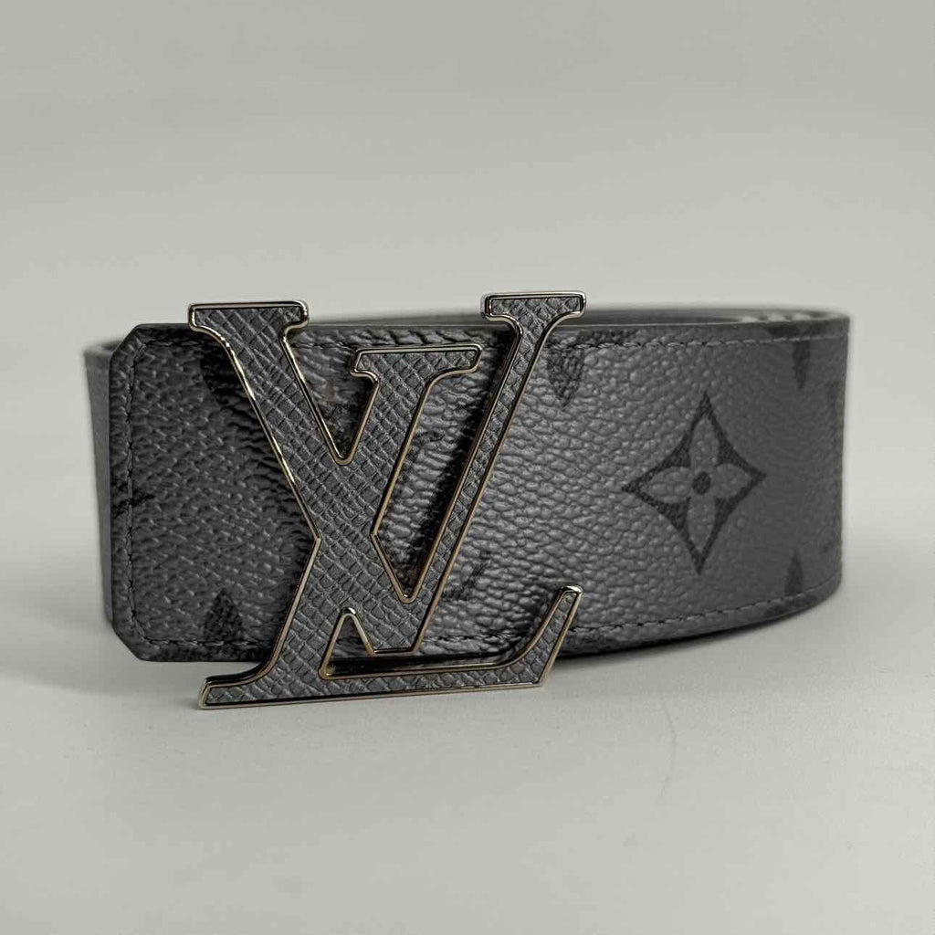 Louis Vuitton Belt "INITIALES" Used Grey Size 44