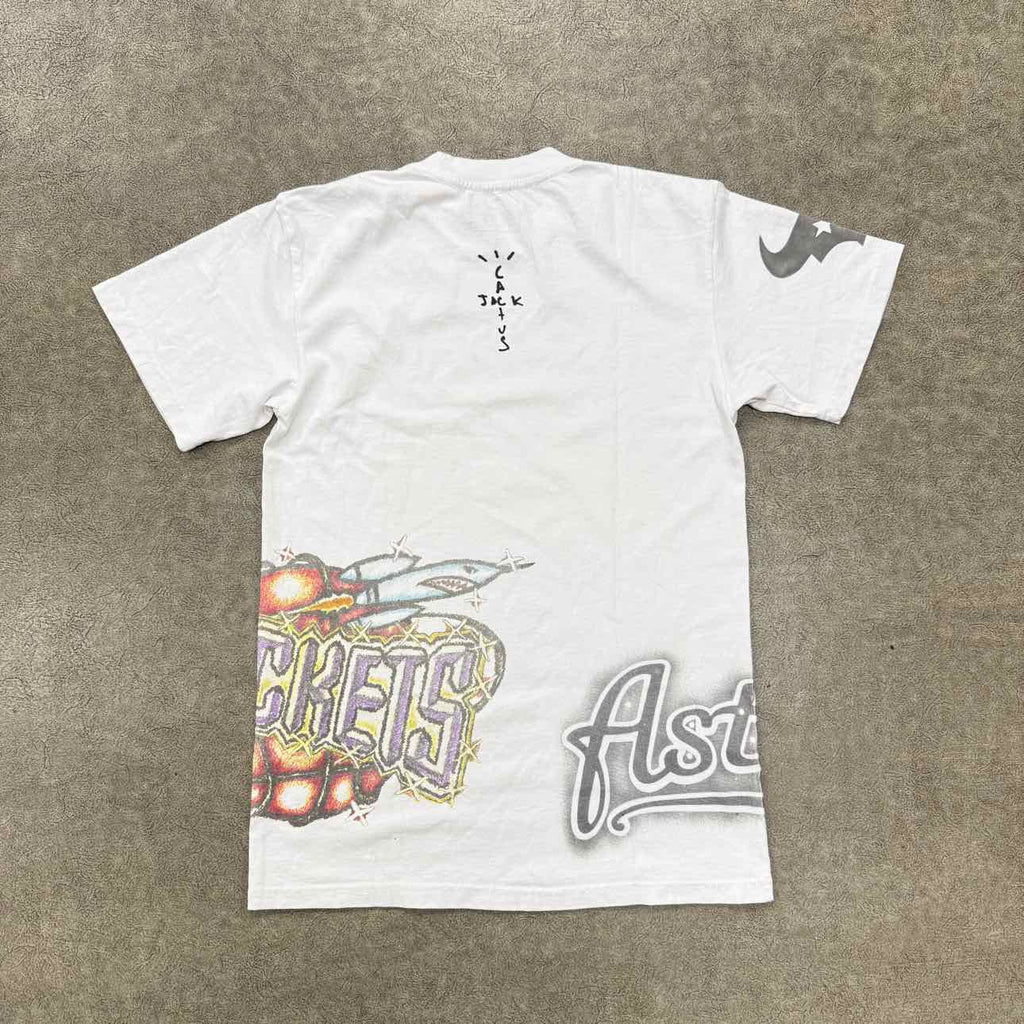 Travis Scott T-Shirt "FANATICS HOUSTON" White New Size S