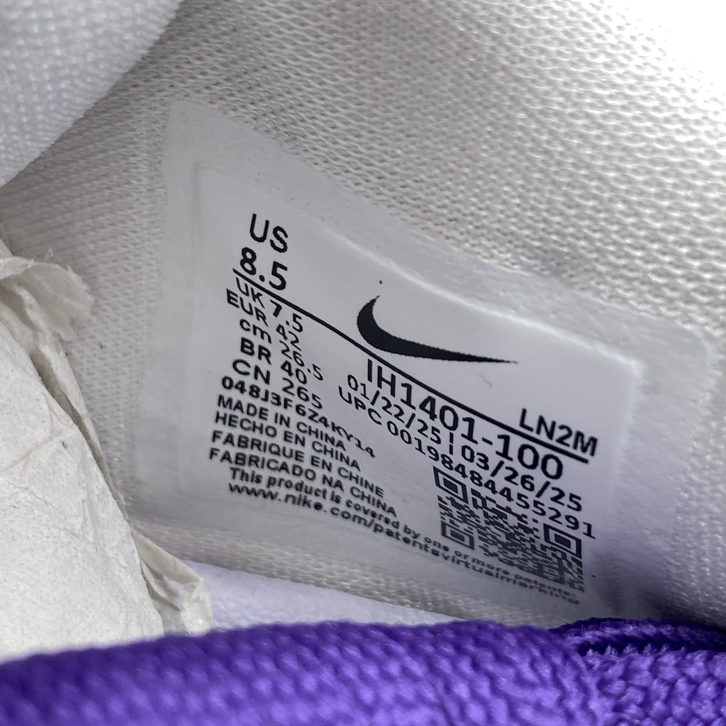 Nike Kobe 9 Elite Low Protro "White Court Purple" 2025 New Size 8.5