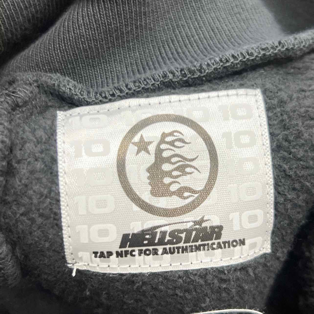 Hellstar Hoodie "NO GUTS NO GLORY" Black New Size L
