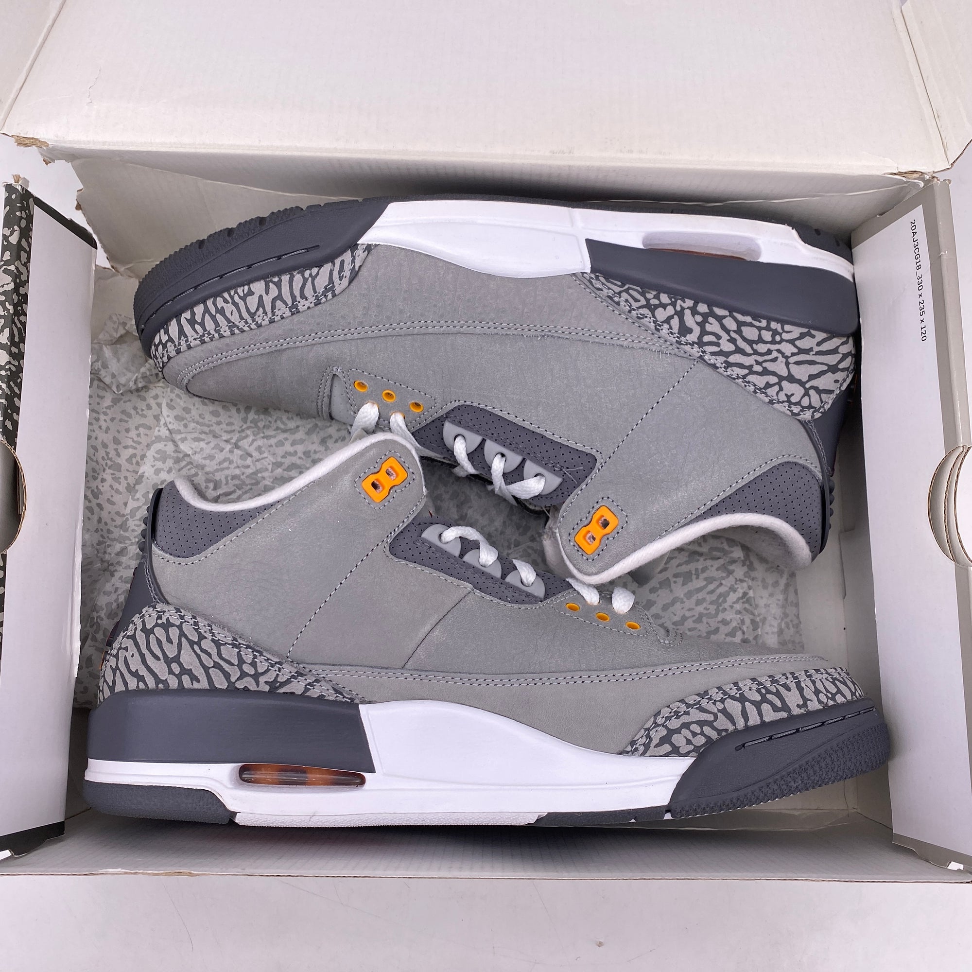 Air Jordan 3 Retro &quot;Cool Grey&quot; 2021 Used Size 10