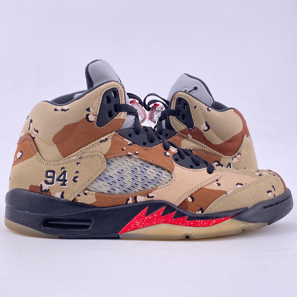 Air Jordan 5 Retro "Supreme Camo" 2015 Used Size 11