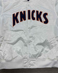 Kith Varsity Jacket "KNICKS PINSTRIPE" White Used Size L