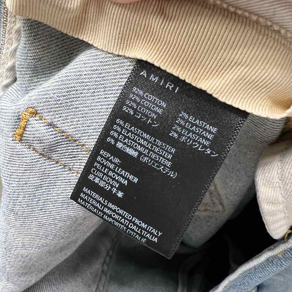 Amiri Jeans "RIPPED" Blue Used Size 36