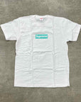 Supreme T-Shirt "TIFFANY BOX LOGO" White New Size M