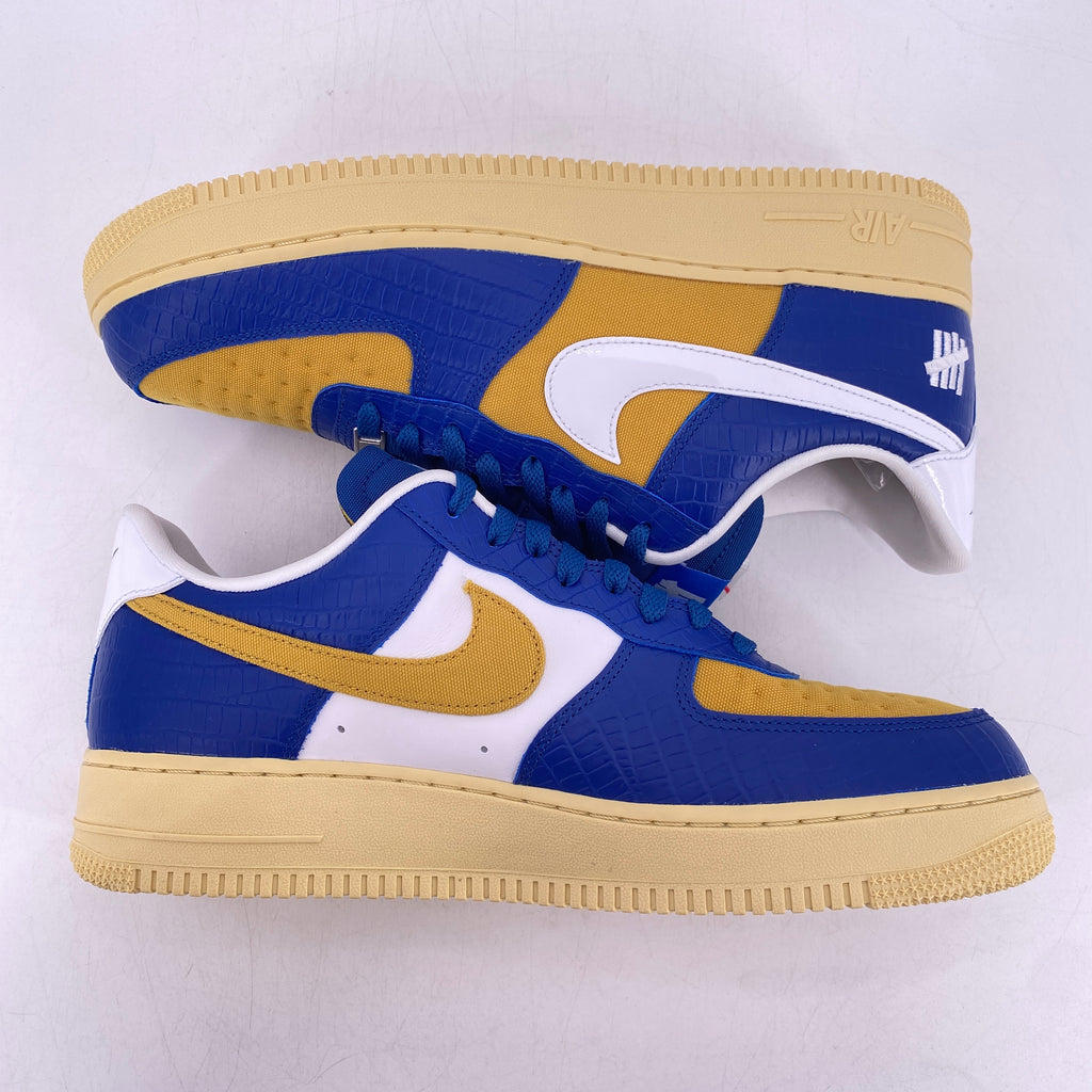 Nike Air Force 1 Low "Undefeated 5 On It Blue Yellow" 2021 New Size 11.5