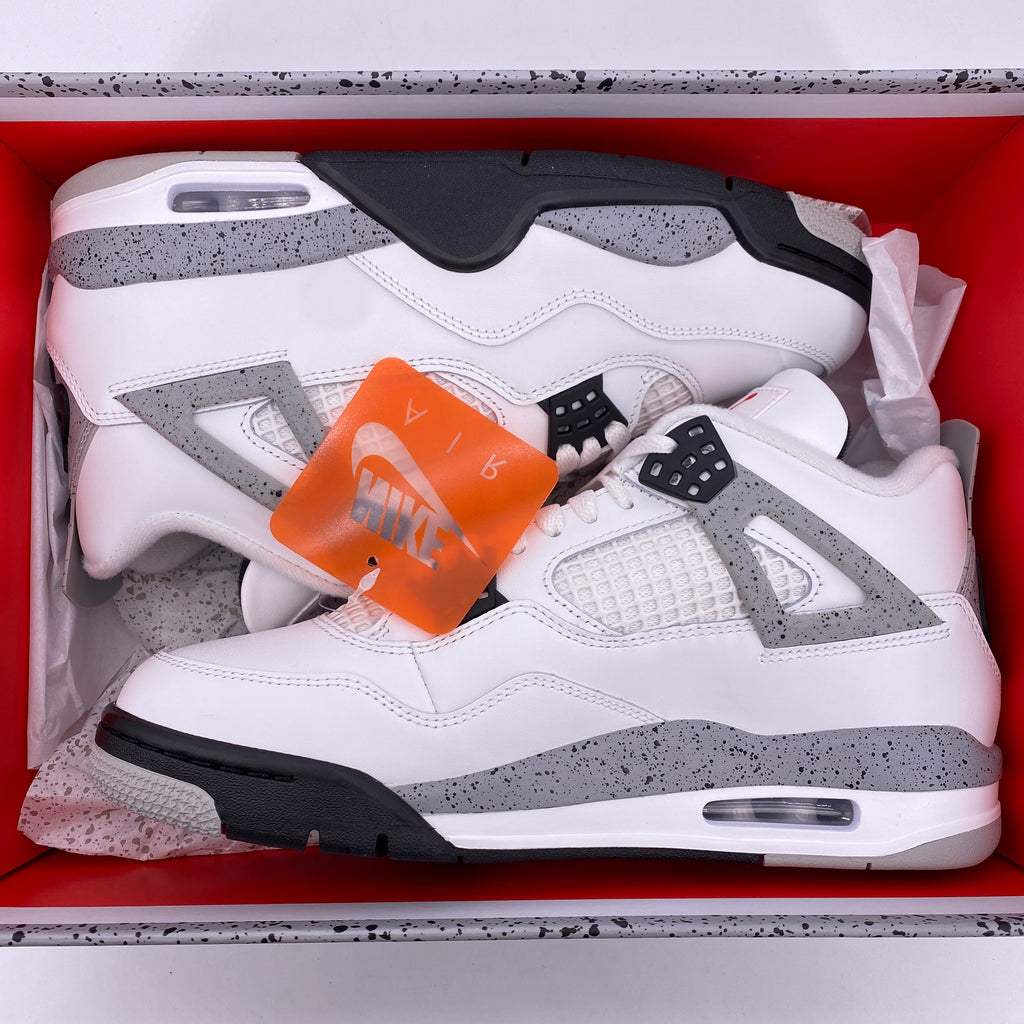 Air Jordan 4 Retro "White Cement" 2025 New Size 9