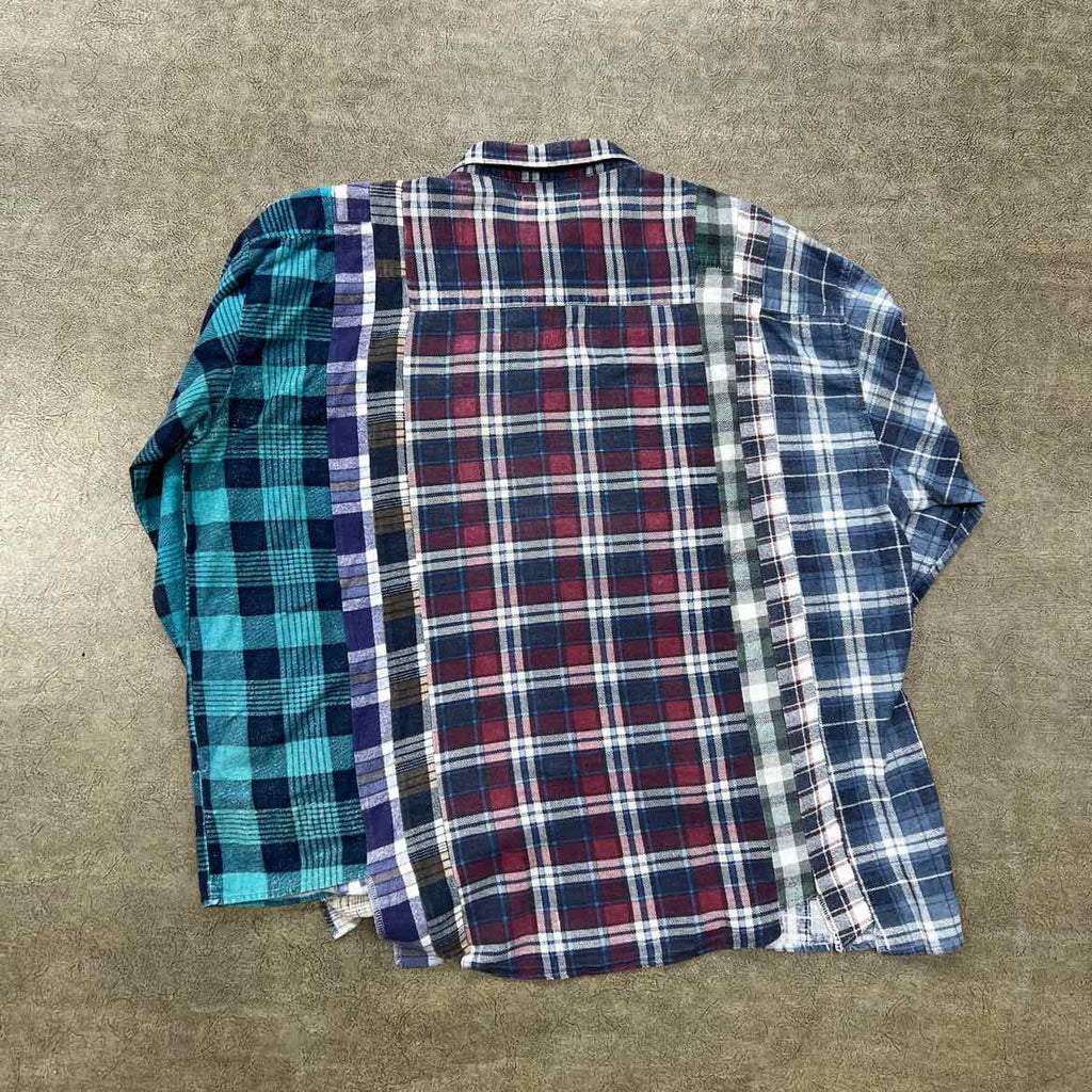Needles Button Up "REBUILT" Multi-Color Used Size XL