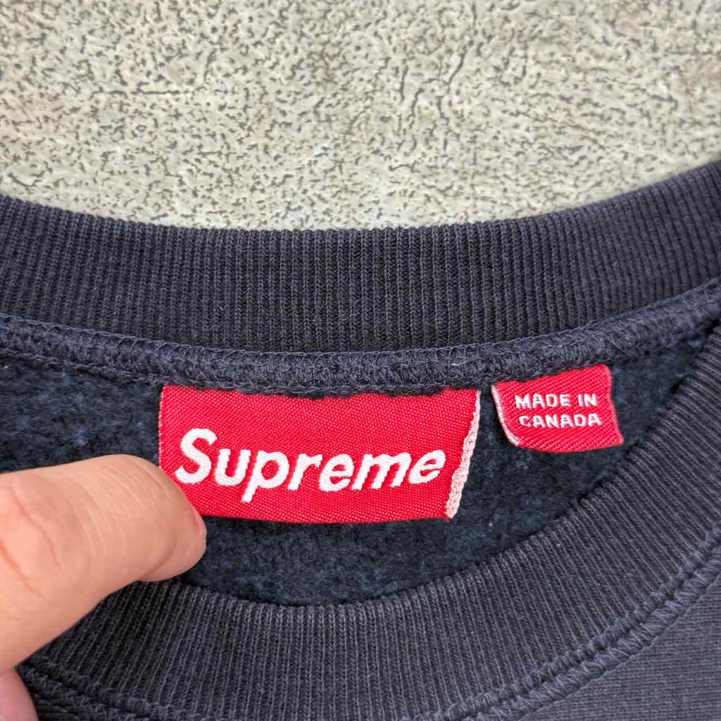 Supreme Crewneck Sweater "HIGHER LEARNING" Black Used Size XL