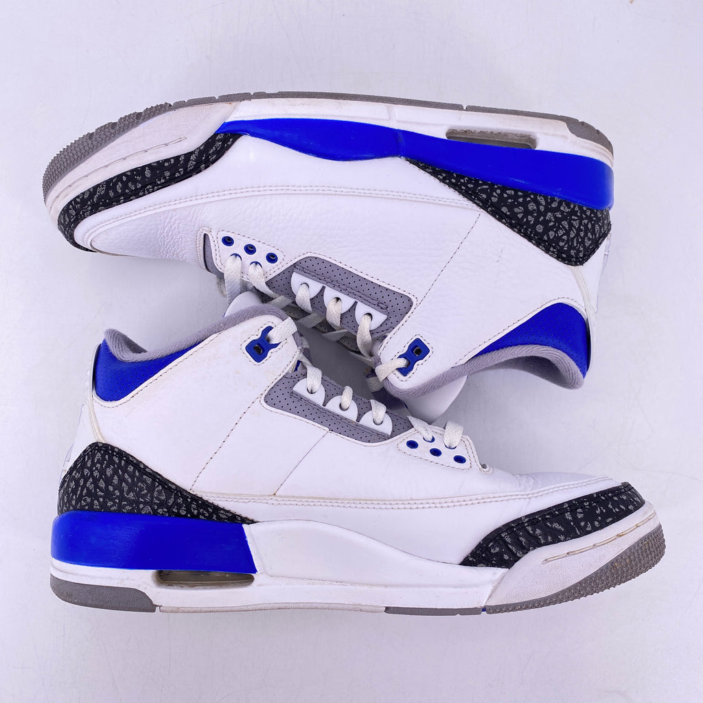 Air Jordan 3 Retro "RACER BLUE" 2021 Used Size 10