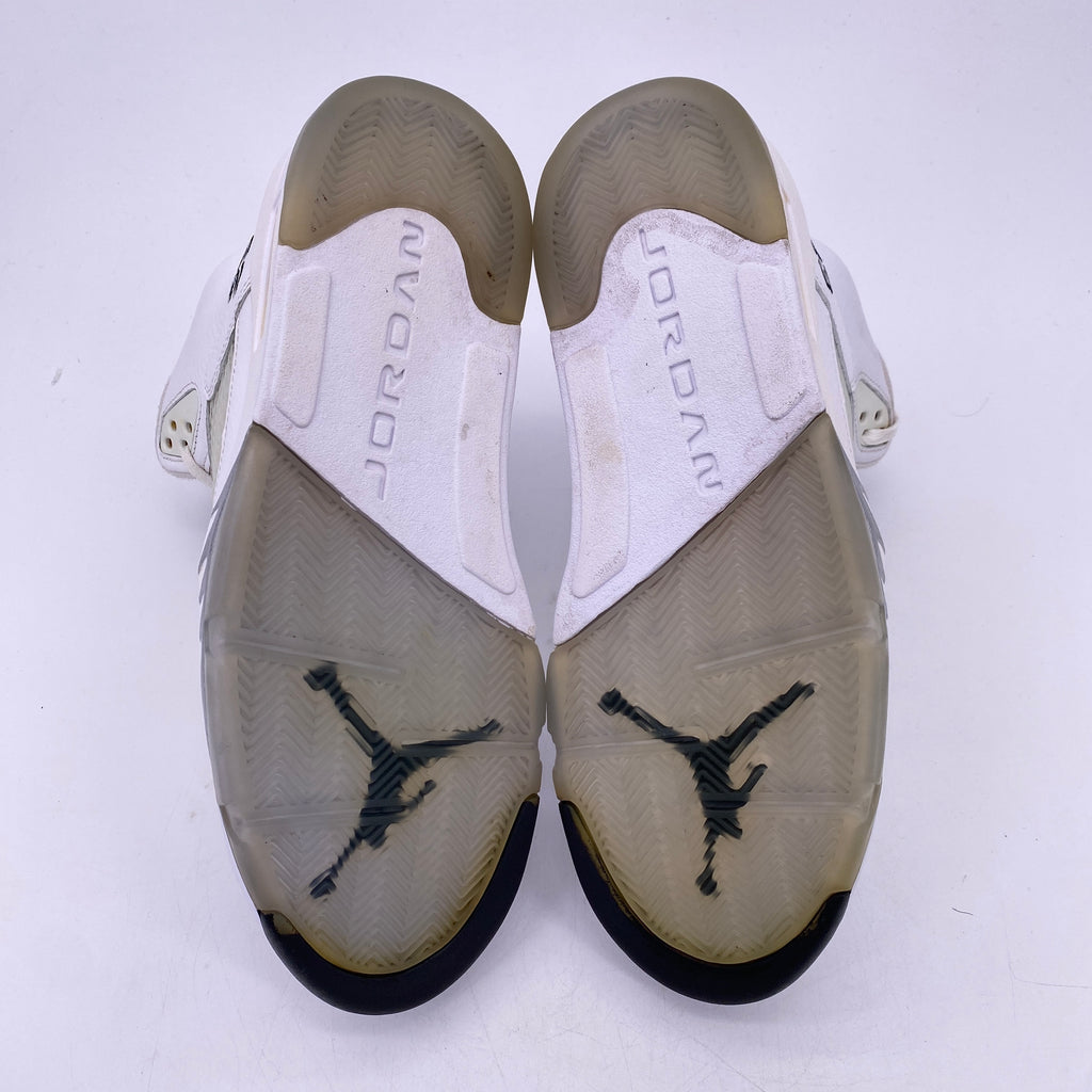Air Jordan 5 Retro "Metallic White" 2015 Used Size 12.5