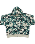 Bape Zip Up "WOODLAND CAMO" Green New Size 2XL