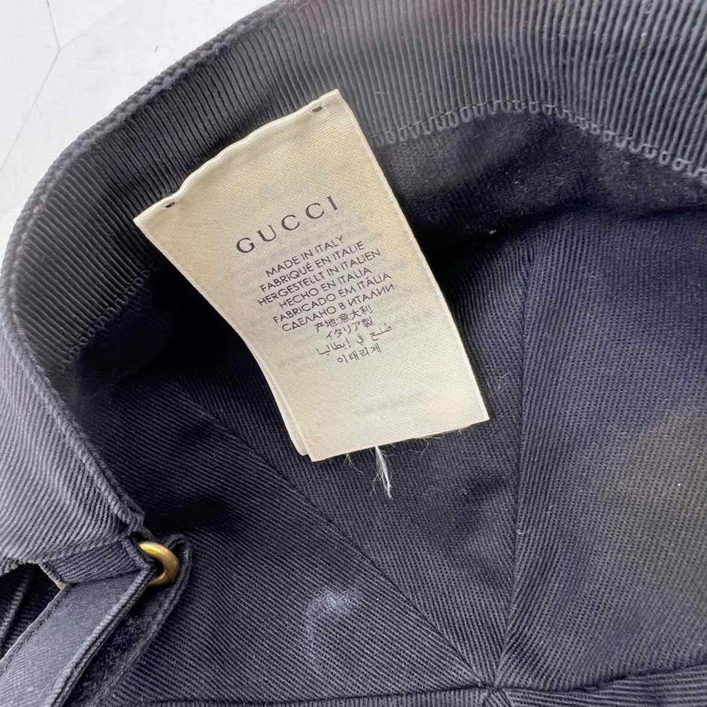 Gucci Strapback "LOVERS" Used Black Size L