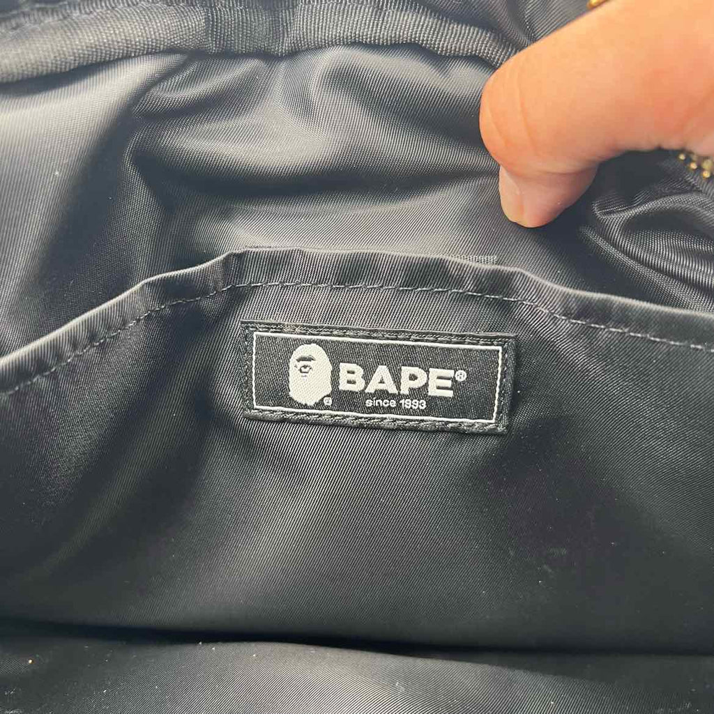 Bape Shoulder Bag "PADDED" Used Black Size OS