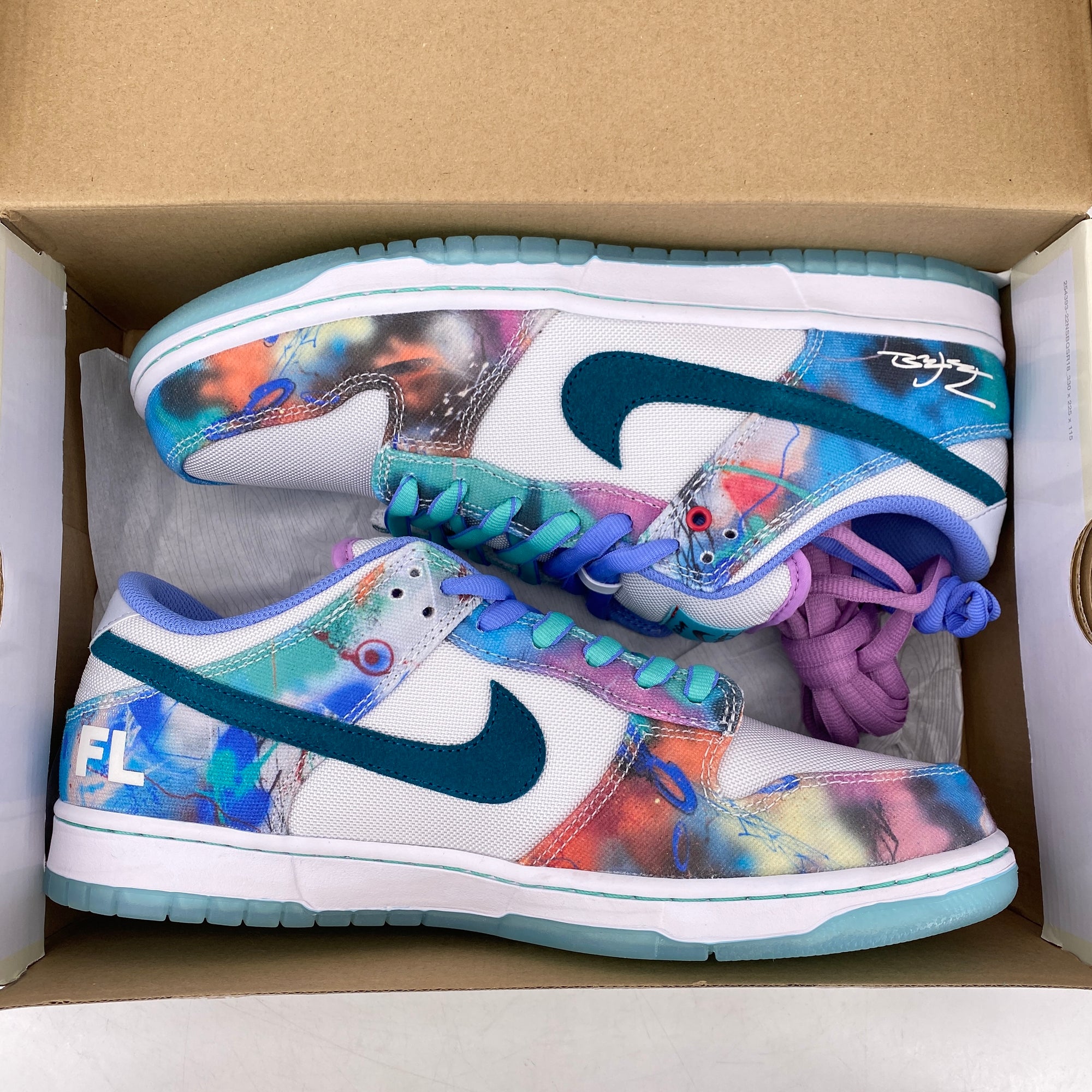 Nike SB Dunk Low &quot;Futura Lab Bleached Aqua&quot; 2024 New Size 11