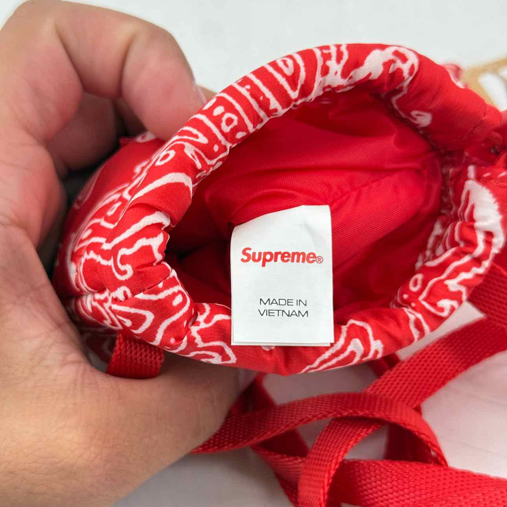 Supreme Pouch "PAISLEY" Used Red Size OS