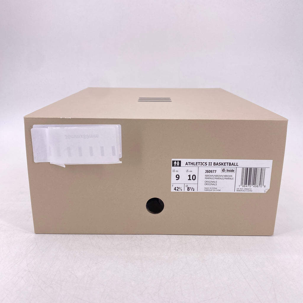 Adidas Athletics II Basketball Low "Night Brown" 2024 Used Size 9