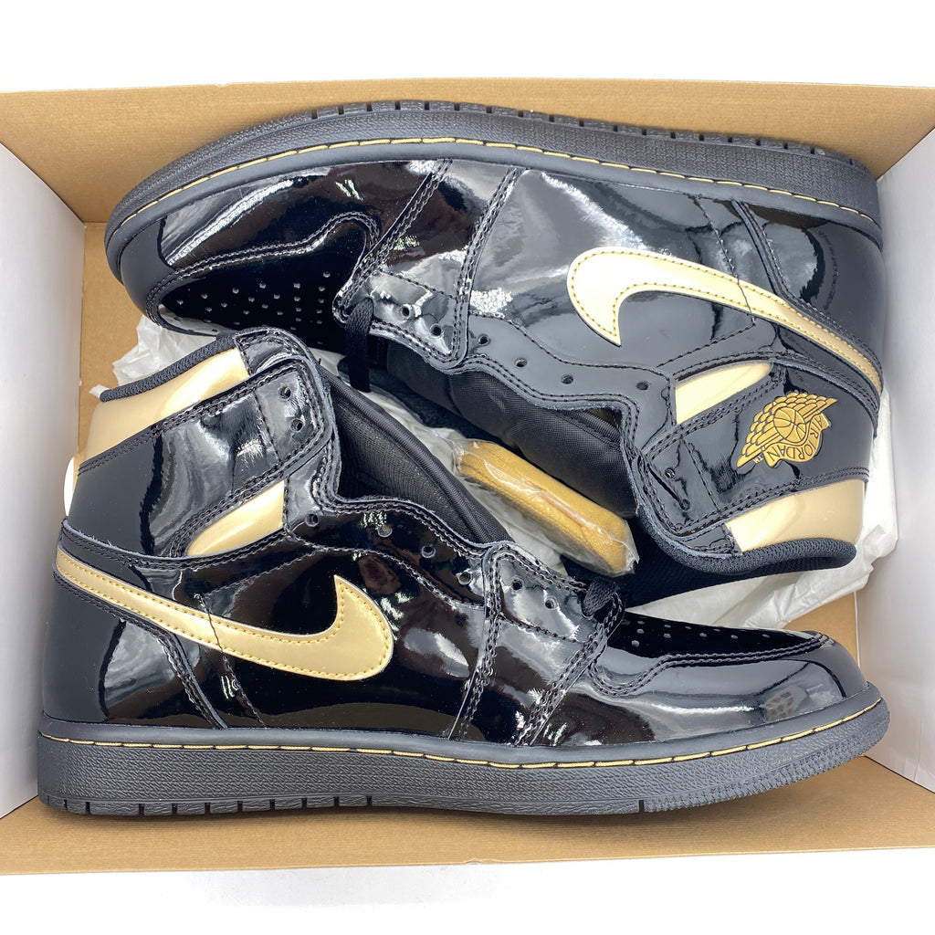 Air Jordan 1 Retro High "Black Metallic Gold" 2020 New Size 10.5