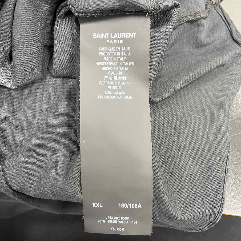 Saint Laurent T-Shirt "TIE DYE" Green Used Size 2XL