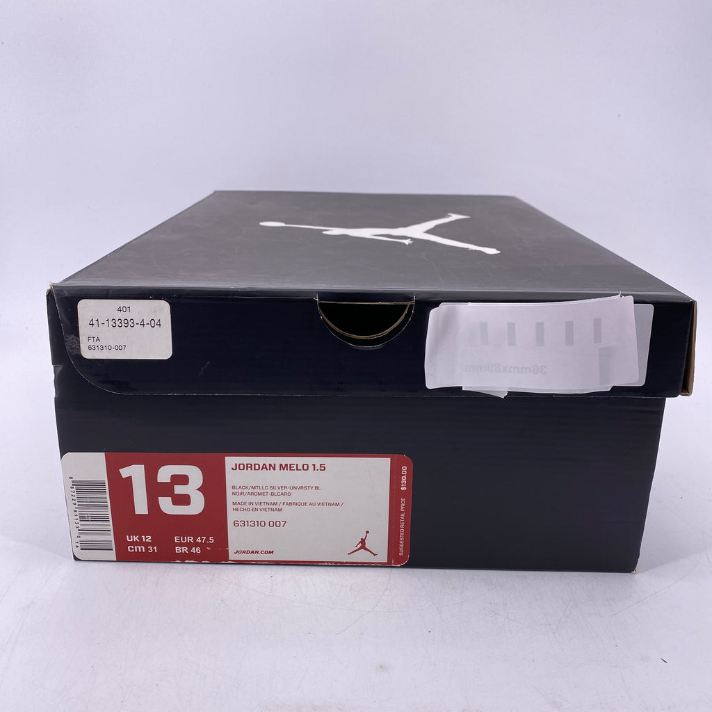 Air Jordan Melo 1.5 "Black University Blue" 2014 Used Size 13