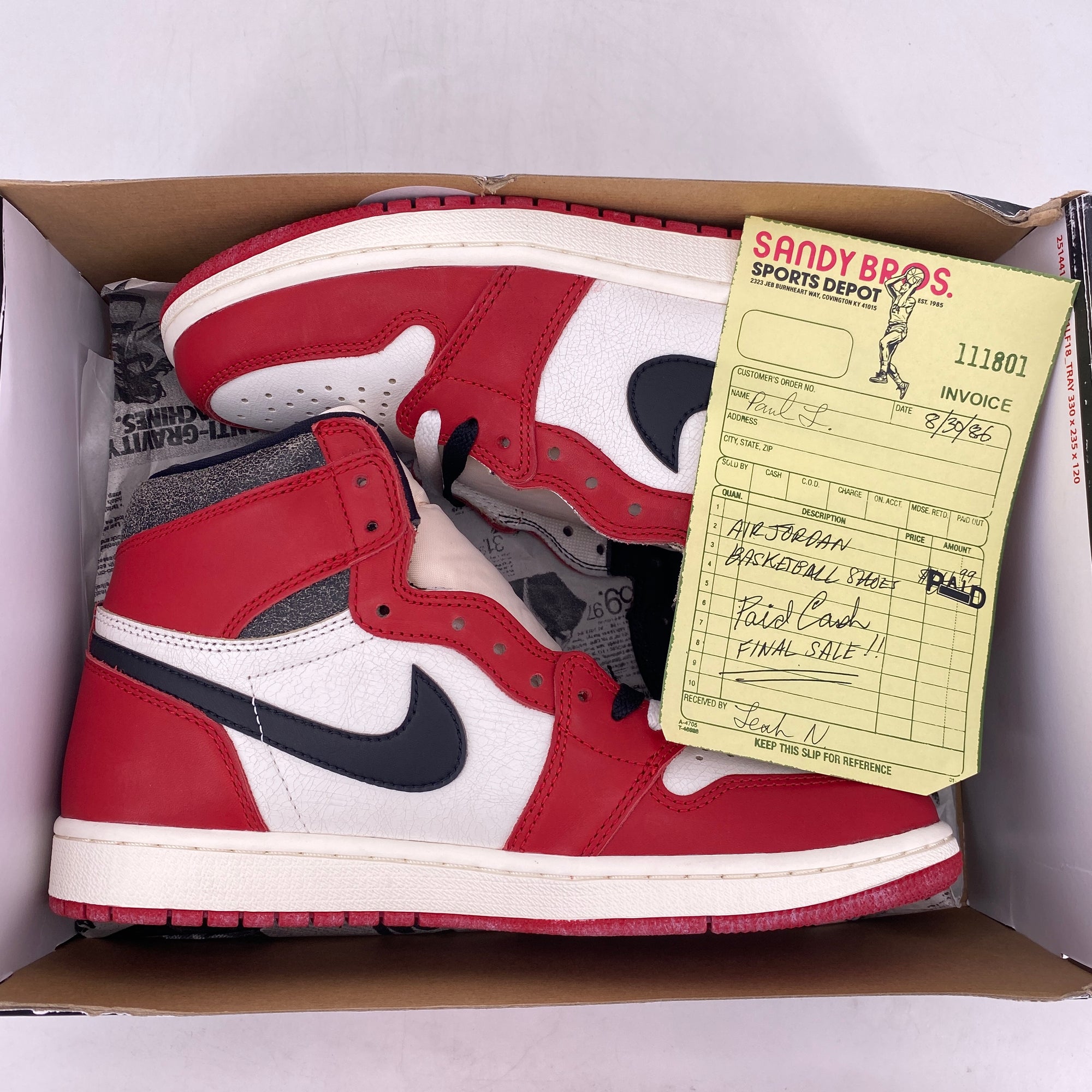 Air Jordan 1 Retro High OG &quot;Lost And Found&quot; 2022 New Size 9.5