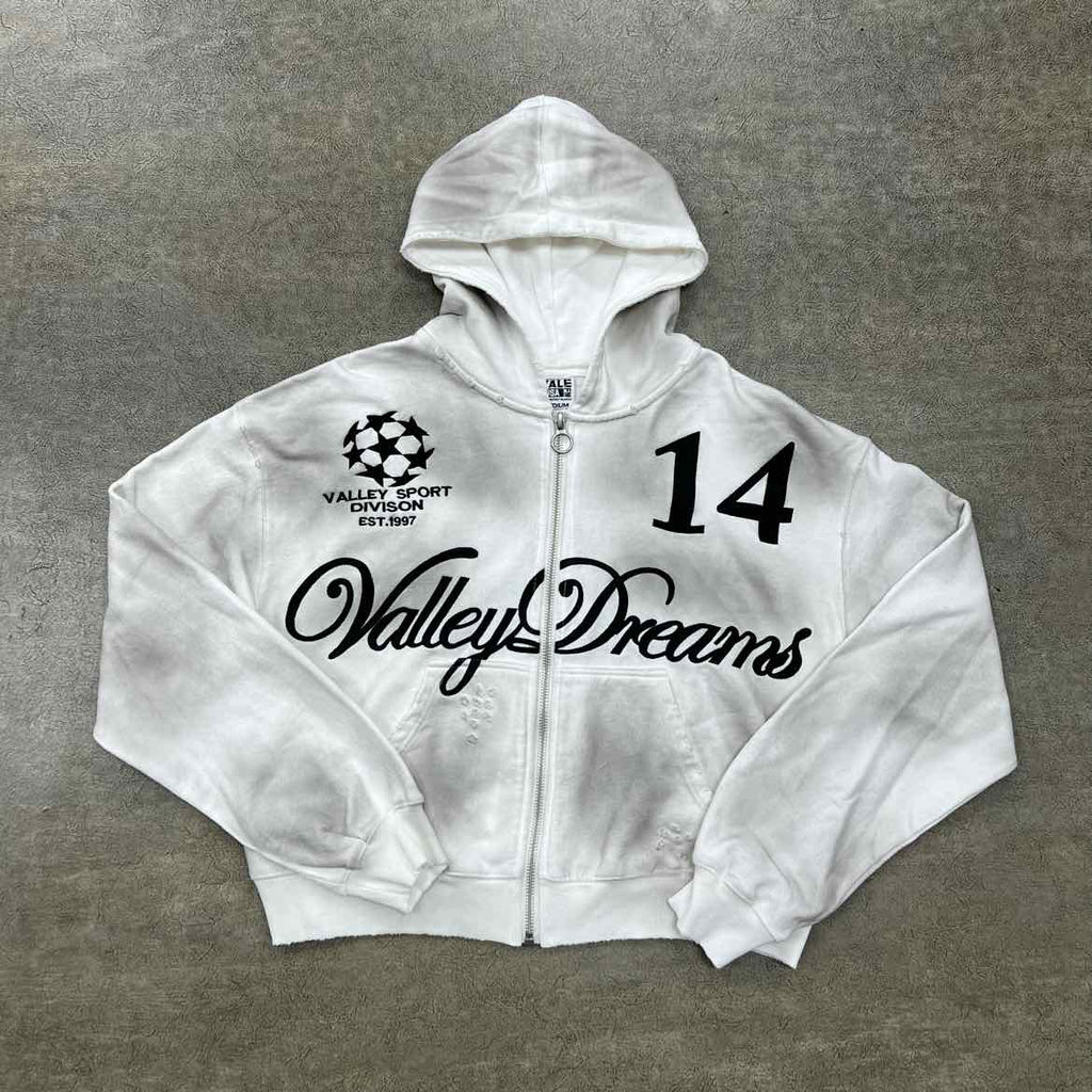 Vale Zip Up "OREO 14" Cream New Size M