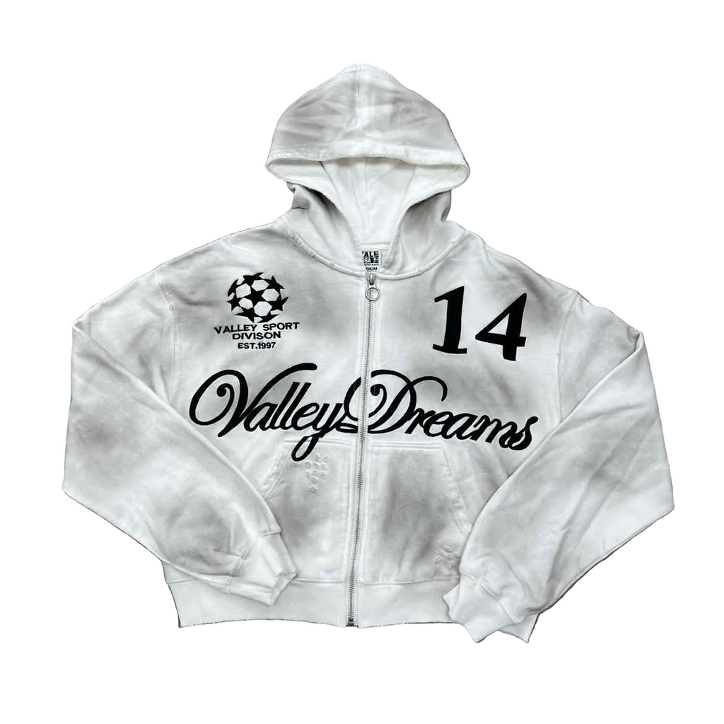 Vale Zip Up "OREO 14" Cream New Size M